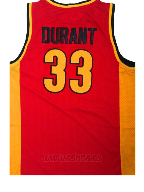 Camiseta Oak Hill Kevin Durant #33 Rojo